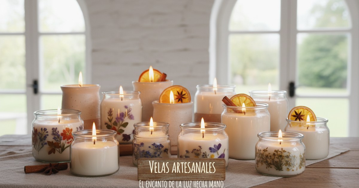 Velas artesanales: el encanto de la luz hecha a mano